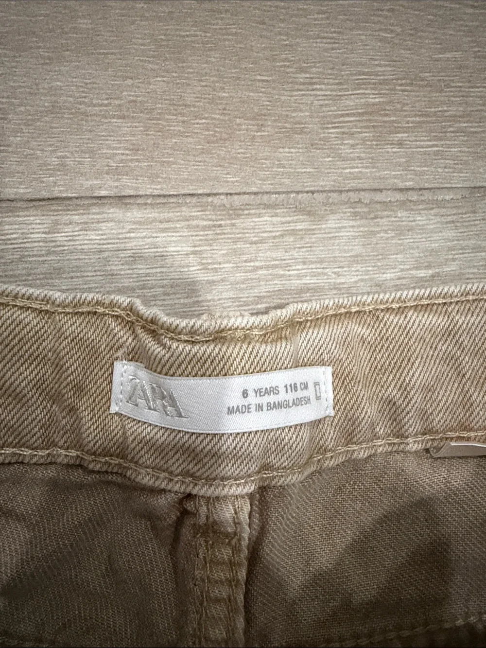 Zara Kids Beige/Tan Denim Shorts